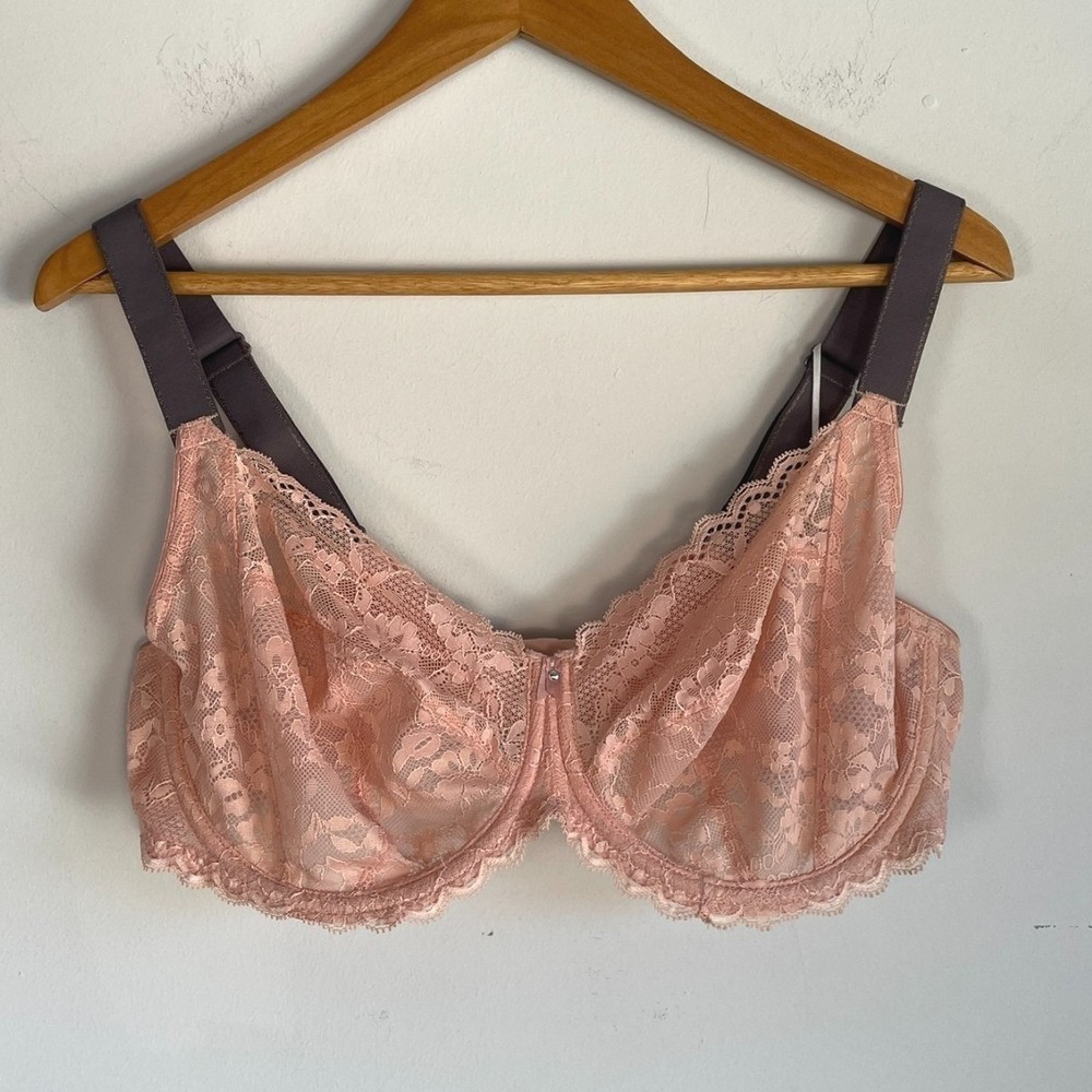 Freya Offbeat Underwire Bra Size 40DDD Underwire 5451 Side‎ Support Sheer